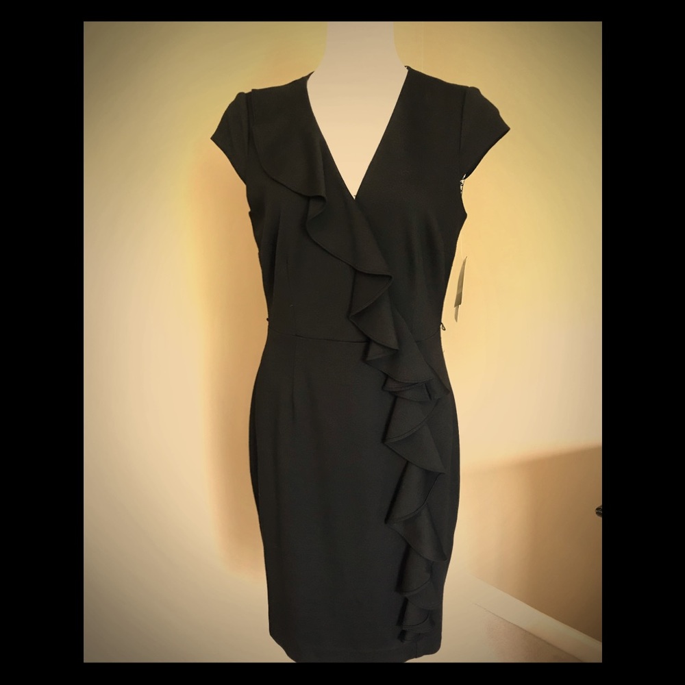 Sandra Darren Black Dress